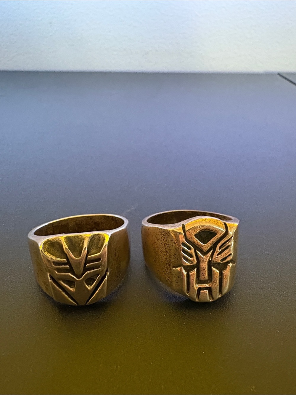 Men's Transformer Autobot & Decepticon Ring Set